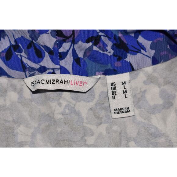 ISAAC MIZRAHI LIVE! NEW $74 Floral Printed Long Cardigan w/ Side‎ Slits Medium - Picture 3 of 3